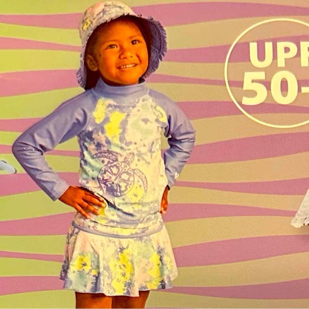 Kids 3 PC Swimmer Set with Reversible Hat